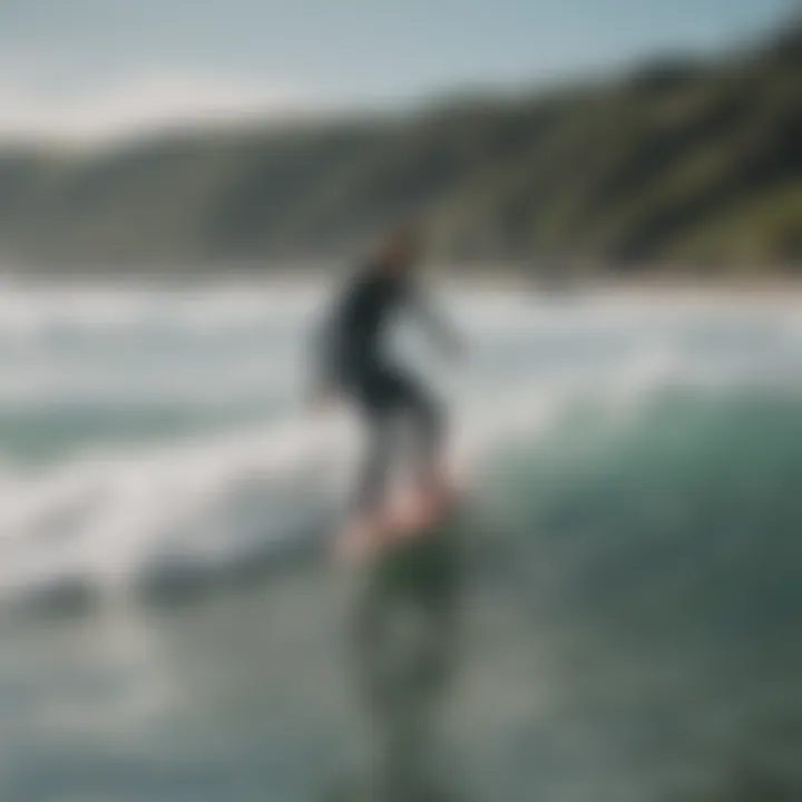 Surfers enjoying a seamless experience with portable stands