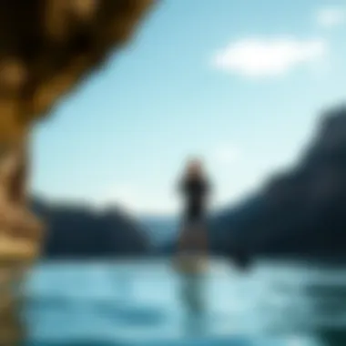 Ideal Paddleboarding Environment Natural landscape ideal for paddleboarding