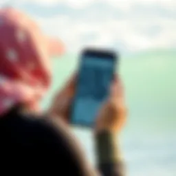 User engaging with the QR Asset Management Mobile App interface