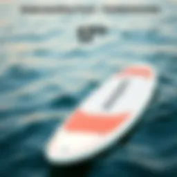 Illustration of paddle board dimensions highlighting length and width