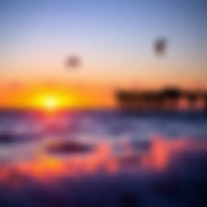A Breathtaking Sunset View from the Outer Banks Stunning sunset over the Outer Banks waters
