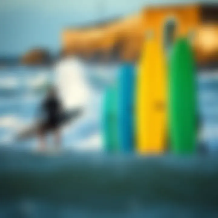 Surfboard selection based on wind conditions