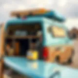 A close-up view of Thalia Surf Vans showcasing intricate design details