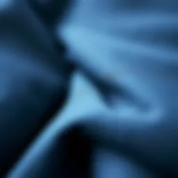 A close-up of wetsuit material showcasing its texture and elasticity