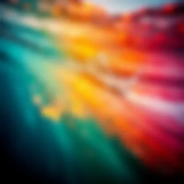 The Spectrum of Ocean Colors Under Sunlight Vibrant hues of ocean water reflecting sunlight