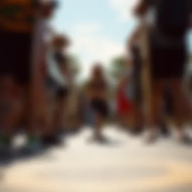 A longboarding community gathering showcasing diverse riders