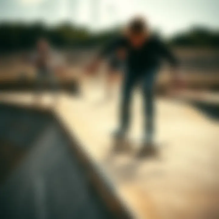 Executing Tricks on Mini Finger Boards A close-up of mini finger board tricks being executed on a small ramp