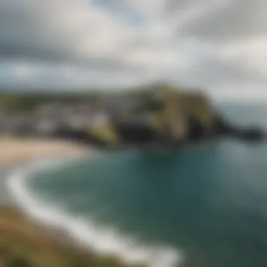 A tranquil view of a secluded Irish coastal town