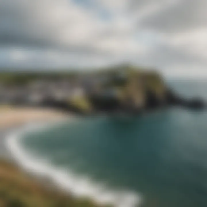 A tranquil view of a secluded Irish coastal town