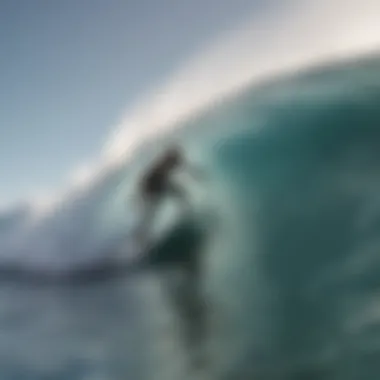 Visual comparison of traditional surfing and GPS-enhanced surfing experience