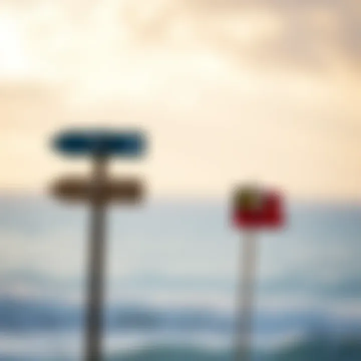 Natural Indicators of Wind Direction Visual representation of natural wind indicators in nature