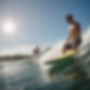 Wakesurf enthusiasts enjoying a sunny day on the water