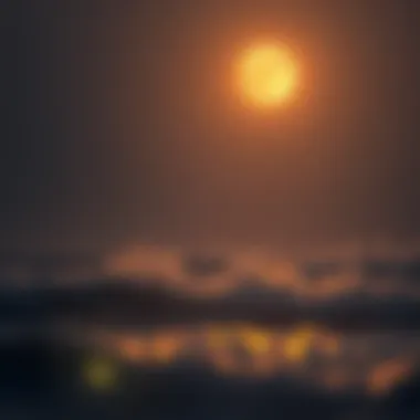 Moon's Impact on Earth's Tides Illustration of moon affecting tides