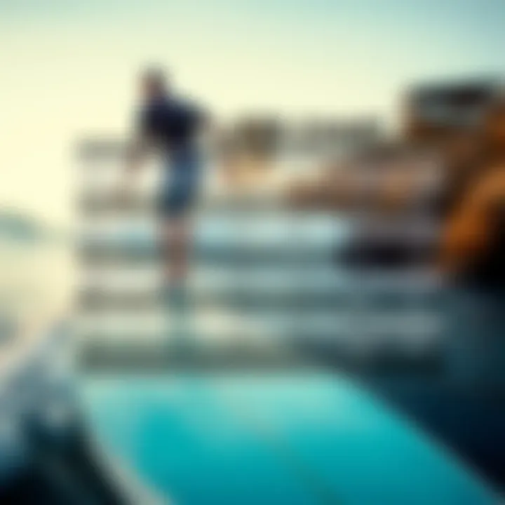 Visual representation of surf leash sizes