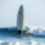 Visual representation of surfboard size variations