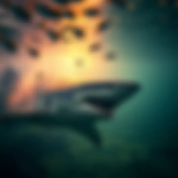 Habitat Under Threat A visual of environmental changes affecting shark habitats