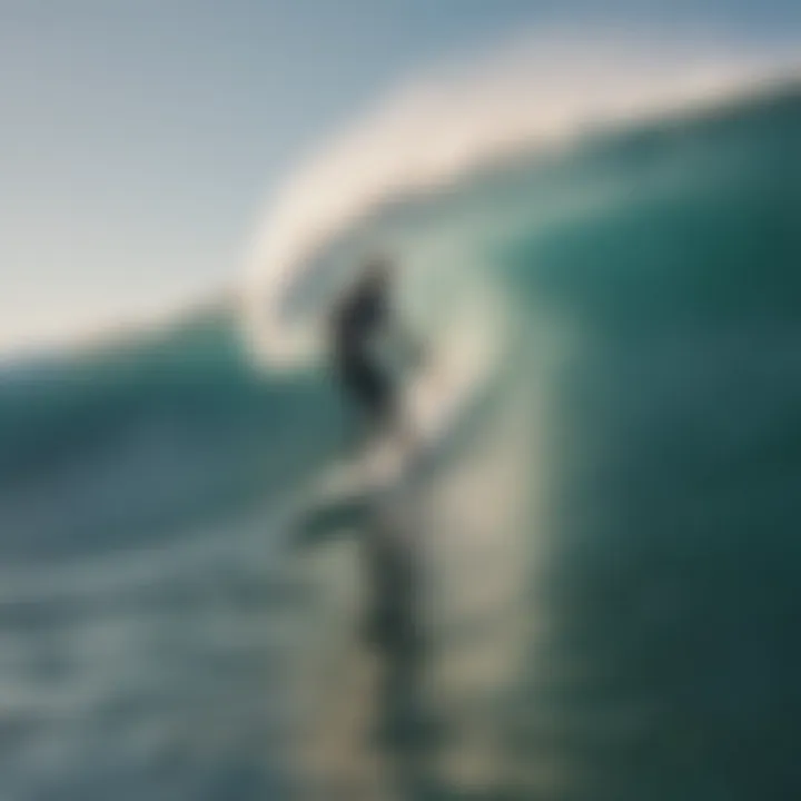 Surfers assessing wave conditions for optimal surfing