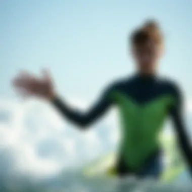 Wetsuit Material Flexibility and Performance Flexibility demonstration of wetsuit material.